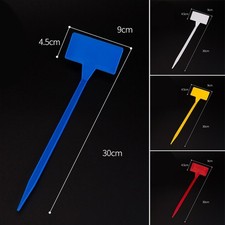 10Pcs Plastique Retroussé Plante Étiquettes Marqueurs Nurserie Bac Jardin Bâton