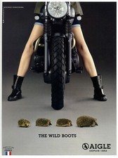 2018 : The wild boots, Aigle depuis 1853, bottes moto (publicity, advertising)