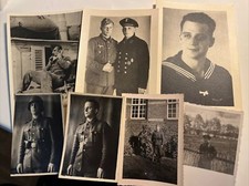 Allemagne Kriegsmarine Lot 7 Photos Dit 3 CP Feldgrau Casque Bonnet Insignes