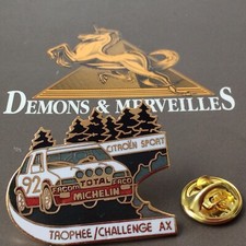 Pin's Folies ❤️Demons Citroën AX Michelin Facom Rallye Sapins Noirs