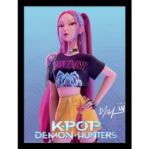 Kpop demon hunters poster - demon,