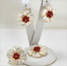 Parure Or 18 KT Nacre Et