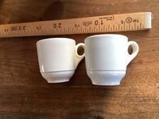anciennes tasses brulots de bistrot,creil et montereau... le lot de 2
