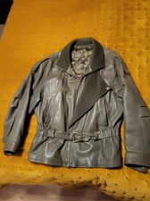 blouson cuir gréné Mac Douglas - Armée Suédoise - vert bronze - T52
