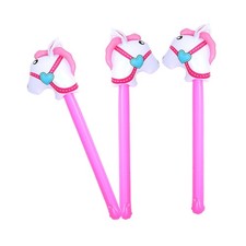 Bâton de gonflable, 3 pièces, tête de cheval gonflable, bâton de faveur de