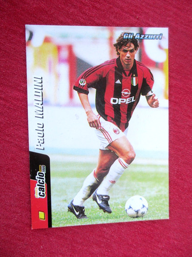 Maldini milan carte card - maldini,