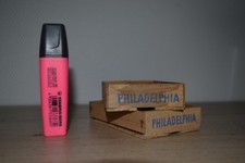 2 ancienne caissettes, cagettes bois (Fromage Frais) PHILADELPHIA de 1980