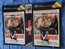 POSTER/AFFICHE PVL CARTONNE PRESENTOIR VIDEO CLUB  39 X 25  " SALVADOR   " 1986
