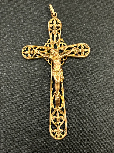 Ancien pendentif croix - ancien, pendentif,