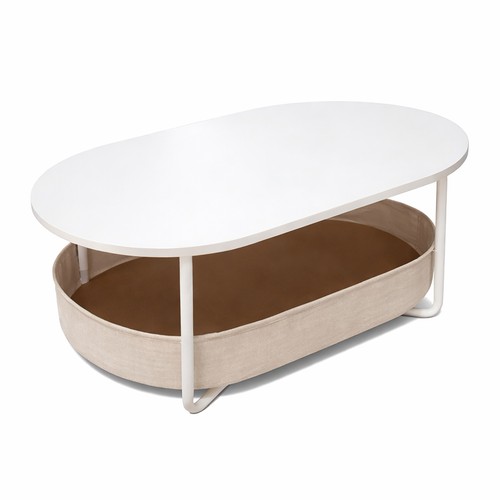 Table basse ovale - , avec