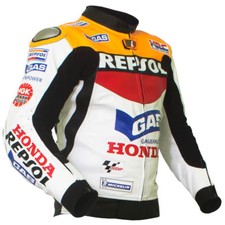 HONDA REPSOL Vetement En Cuir Motobike Hommes Biker Cuir Veste Moto Cuir Veste