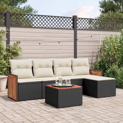 Salon jardin avec coussins - jardin,
