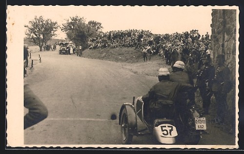 Carte postale photo moto avec