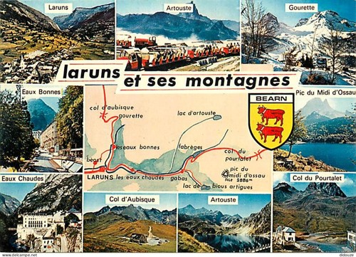 Carte postale laruns - -,