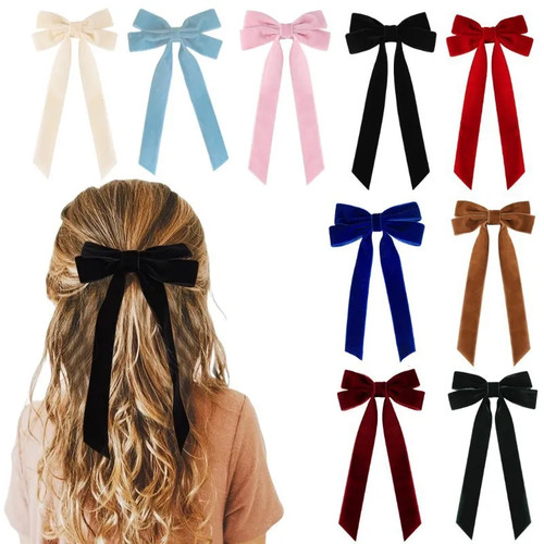 épingles cheveux velours - velours, arc