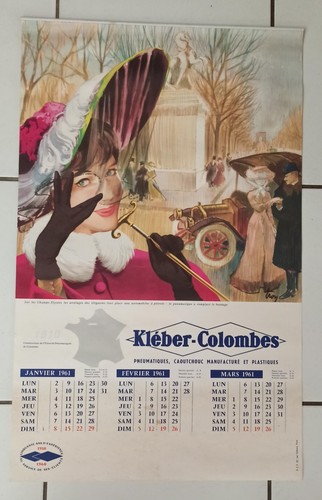 Calendrier kleber colombes - calendrier,