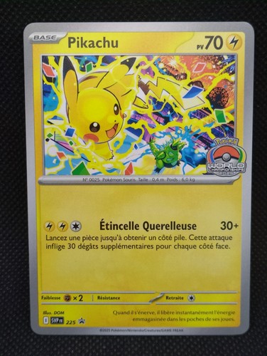 Carte pokemon pikachu - pokemon,
