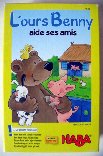 Jeux haba ours benny - jeux,