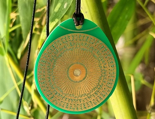 Pendentif cymatique 528 hz - pendentif,