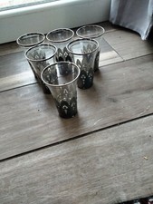 Métal Argenté Argent Poinçon verres anciens Vintage 1950 Vin Thé Lot De 6