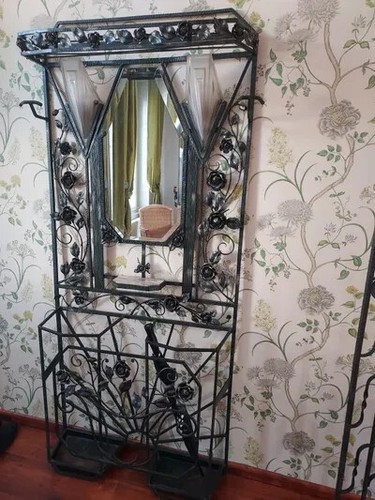 Vestiaire fer forgé art déco - fer,