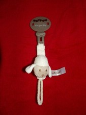 Doudou Pince Attache Tétine Nattou Mouton Beige