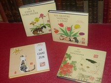 KWONG KUEN SHAN / QUELQUES CHATS ZEN...4 VOLUMES TBE + Cartes postales collector