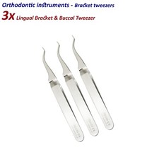 Set de 3 Dentaire Orthodontie Précelles Lingual bracket & buccal reverse action