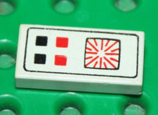 Lego Espace White Tile ref