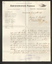 TOULOUSE (31) USINE du PRE CATELAN / MACHINE AGRICOLE "AMOUROUX Freres" en 1917