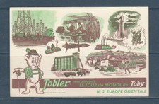 eta carte chromos chocolat  Tobler le tour du monde de Toby 2 Europe orientale