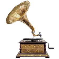 Gramophone avec pavillon pour