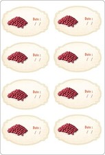 Lot 16x etiquettes autocollant