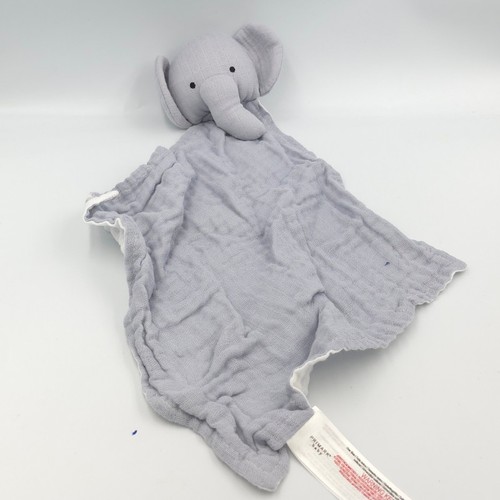 Doudou plat éléphant gris