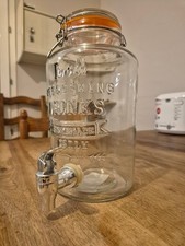 Bocal Distributeur Conteneur  Clip Top en Verre 3 Litres Avec Robinet