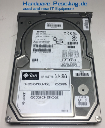 Hitachi sun 36gb scsi u320 - hitachi,