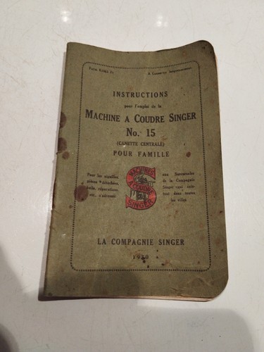 Livret instructions machines - livret,