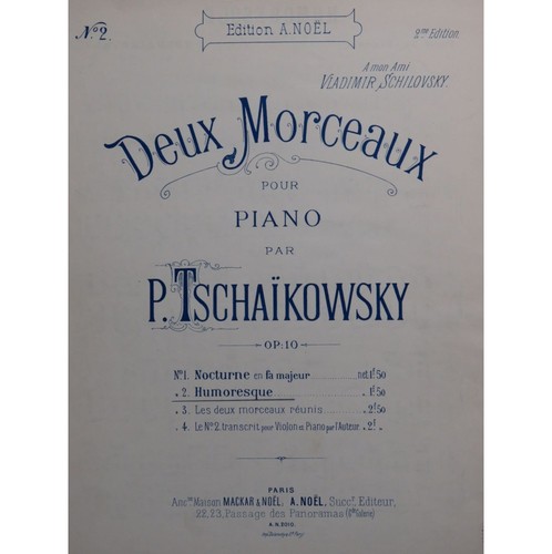 Tschaikowsky humoresque - tschaikowsky,