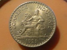 1 FRANC - COMMERCE (Br/Alu) - 1921 - RARE QUALITE SPL !