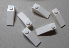 6 x Lego White Slope ref 4286