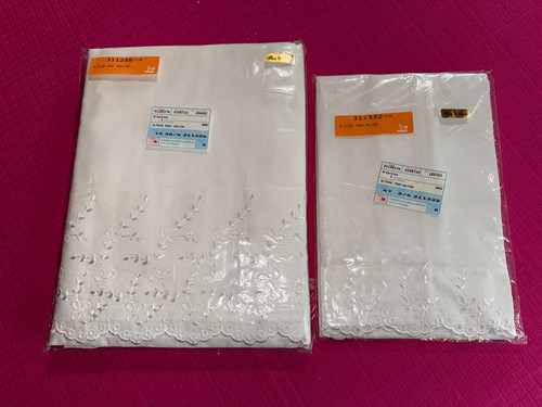 Drap brodé traversin en - drap,