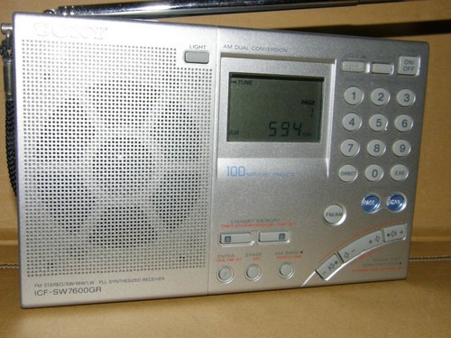 Sony icf sw7600gr - sony, am/fm