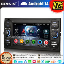 Android 14 GPS Autoradio DAB+ pour Ford C/S-Max Focus Galaxy Kuga Connect Fiesta