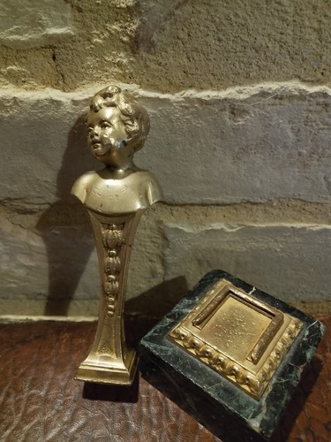 Tampon sceau bronze - sceau, signé
