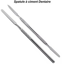 Lot de 2 Spatule de mélange de ciment Amalgame dentaire Instruments laboratoire
