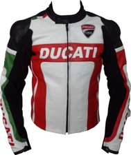 DUCATI Veste Motard en Cuir Veste en Cuir de Motard Veste en Cuir de Moto 48,58