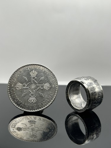 Bague pièce monnaie - monnaie, 50