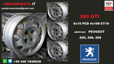 Jantes alliage 6j 15 pouces Peugeot GTi 205 1.6 1.9 306 309 roues jantes jantes