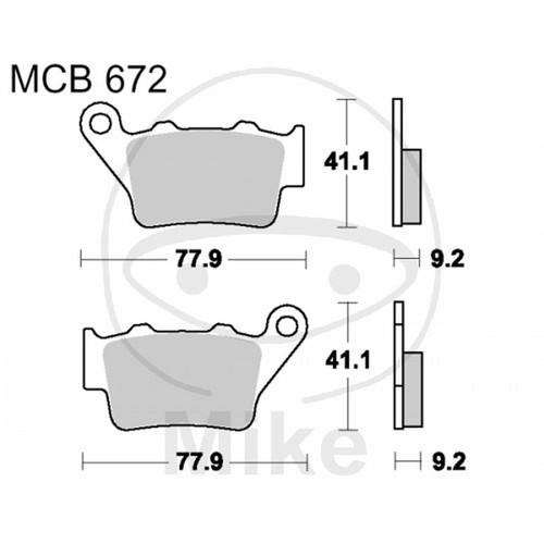 Plaquette frein std trw - de,