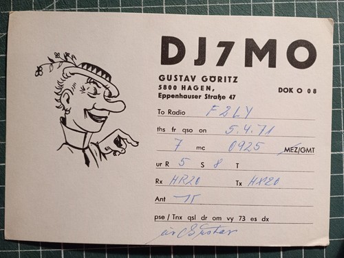 Br0047 carte radio amateur qsl - amateur,